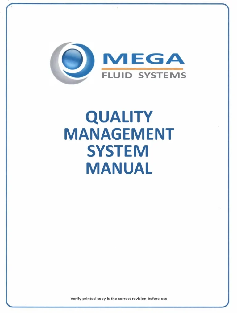 Quality Management System for ISO 9001 Certification
